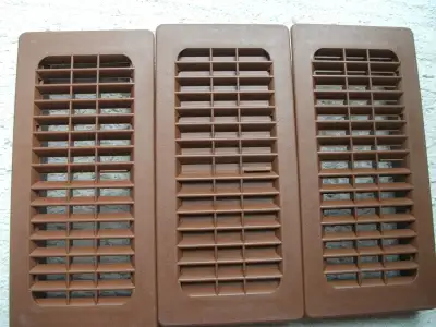 4-in x 10-in Floor Register, Plastic  brown have around 20 pcs, View more