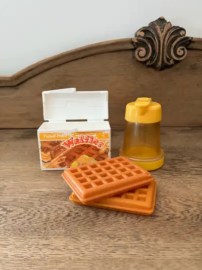 Vintage 1987 Fisher Price Fun With Food Waffles Syru, View more