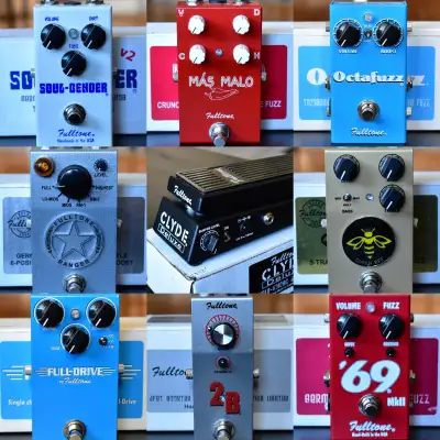 Fulltone Pedals California (pre-reboot), most of which I've bought new and never used Octafuzz Brand...