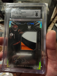 2021-22 Panini Black Jamarr Chase AUTO ROOKIE PATCH RPA CSG 8