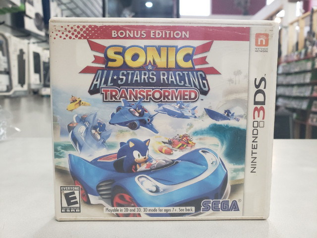 Sonic All Stars Racing Transformed 3DS in Nintendo DS in Summerside