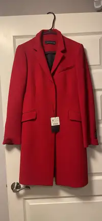 ZARA Women Red Coat BNWT