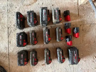 Milwaukee M18 & m12 Batteries, View more