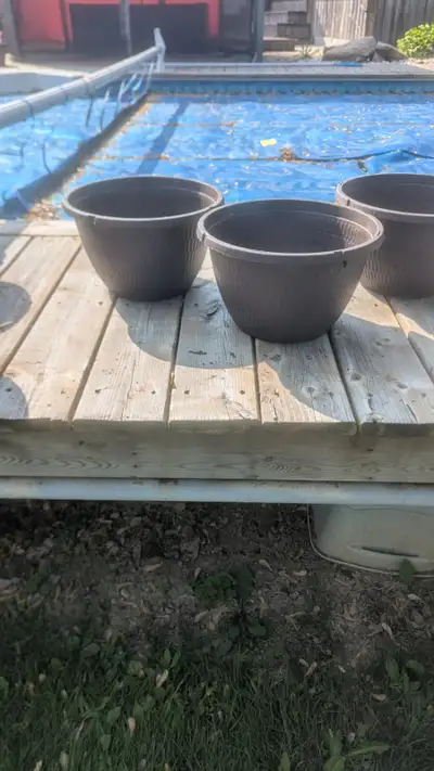 12" Plastic Flower Pots, View more
