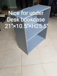 Bookshelf **nice size for under Desk or Desk top(Grey) height25"