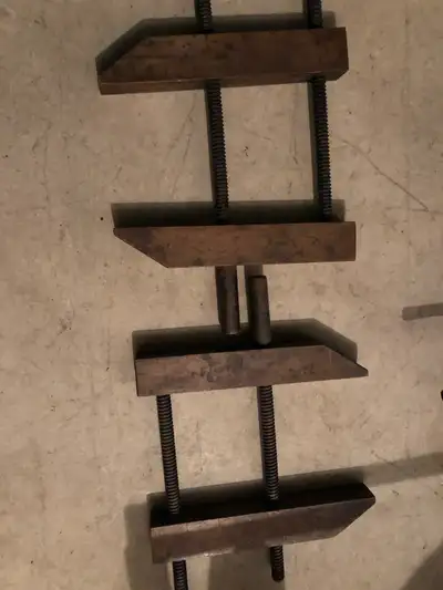 Vintage Wooden Vise Clamps, View more