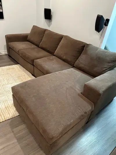 Couch / Sofa with lounger, View more