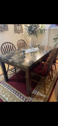 5 piece Marble top dining set