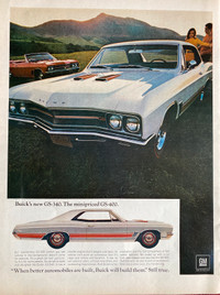 1967 Buick GS340 & GS400 Original Ad