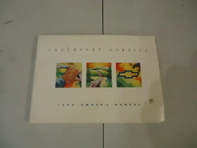 1993 Chevrolet Corsica Owners Manual. Very good. Can Mail in Arts & Collectibles in Barrie - Image 2