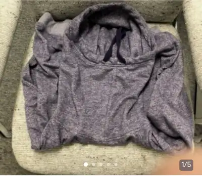 Garage hoodie for sale. Purplish in colour. Girls size medium., View more