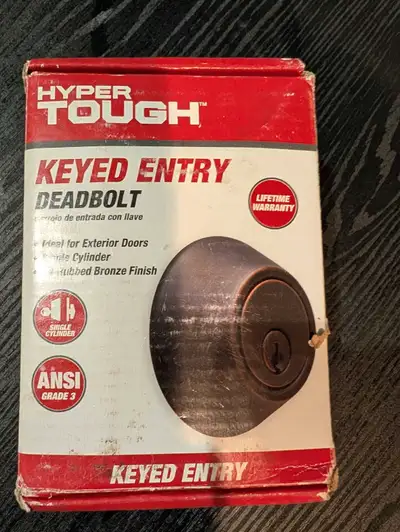 Hyper Tough Keyed Entry Deadbolt, View more