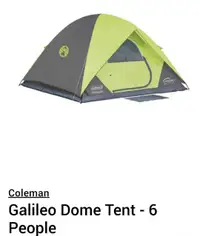 Coleman New In Box - Galileo Dome Tent - 6 People