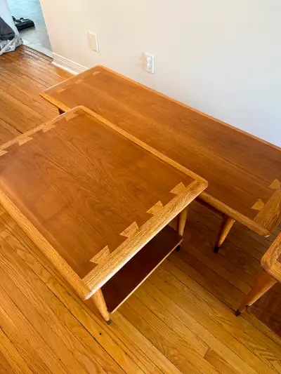 Vintage 60s Danish style coffee and side tables, View more