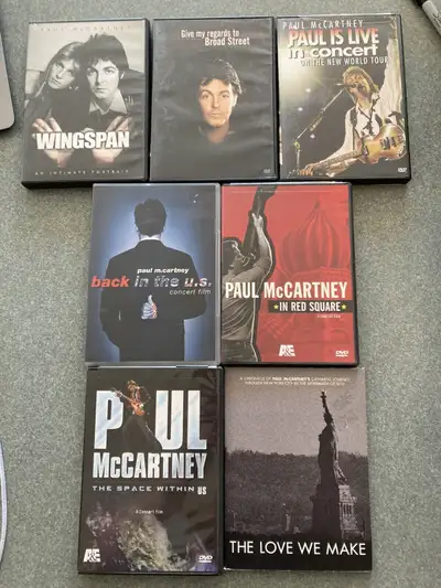 Paul McCartney Wings DVDs EUC live Space Within US Wingspan , View more
