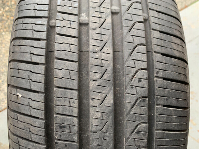 Pair of 225/45/19 M+S Pirelli P7 Cinturato A/S RFT with 50/70% in Tires & Rims in Delta/Surrey/Langley - Image 2