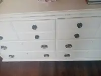 Solid wood white cream dresser/free delivery!