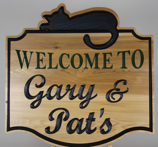 Custom Carved Select Cedar or Fir Wood Signs: Windsor in Outdoor Décor in Windsor Region - Image 2