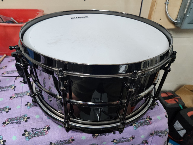Ludwig Black Magic Snare 6.5 x 14 in Drums & Percussion in Winnipeg
