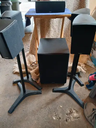 Paradigm 5.1 Cinema ADP v.3 surround sound speakers with Cinema CT Subwoofer. Great condition. Stand...