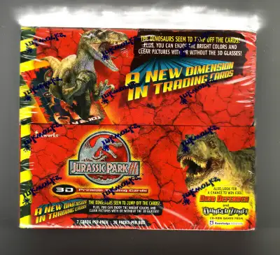 JURASSIC PARK III 3D FACTORY SEALED TRADING CARD BOX 36 PACKS, View more