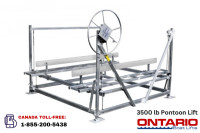 Bertrand Pontoon Lift: 3500 lb, Made in Canada, 2023 Pricing!