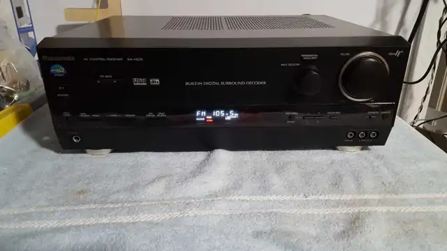 Panasonic power amp receiver  in Stereo Systems & Home Theatre in Red Deer - Image 5