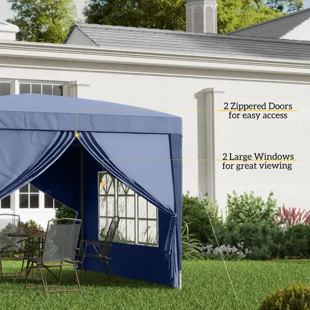 10'x10' Outdoor Pop Up Party Tent Wedding Gazebo Canopy  in Patio & Garden Furniture in Markham / York Region - Image 7