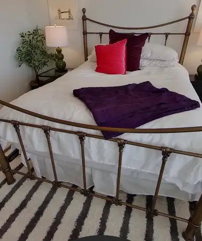 Bombay Company Ornate Queen Metal Bed Frame – $400 OBO, View more
