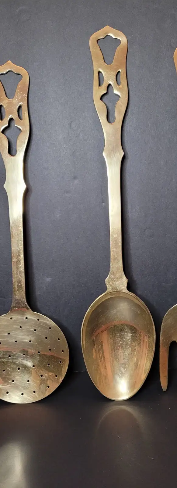 Vintage Large Brass Kitchen Utensils in Arts & Collectibles in Winnipeg - Image 5