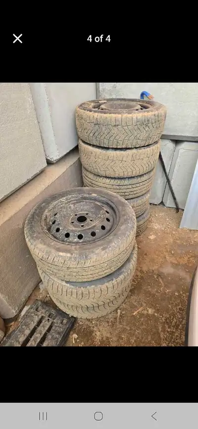 Two sets summer touring gt 95% Perelli winters 75% Bolt pattern 5x112 Obo pick up in Regina