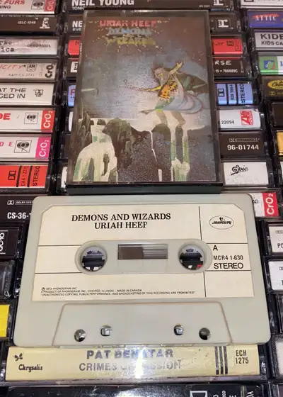 Uriah Heep - Demons and Wizards Cassette Tape Album (1973) Rare, View more