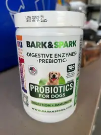 Bark & Spark Dog Probiotics (opened,full)