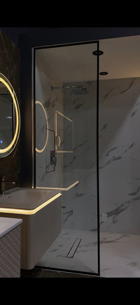 Orans 32" Wall Mount Bathroom Vanity, Built in Sensor LED strip