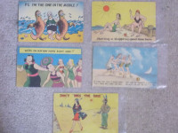 5 - 1940's/1950's Humorous Postcards