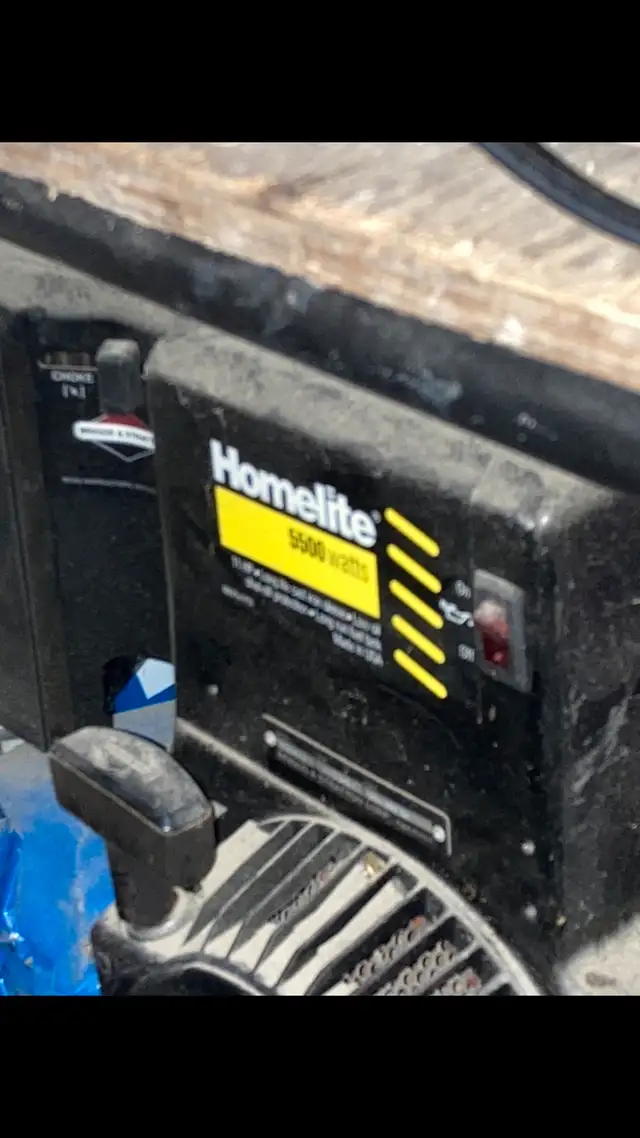 Homelite Generator 5500 Watts62863259309442122