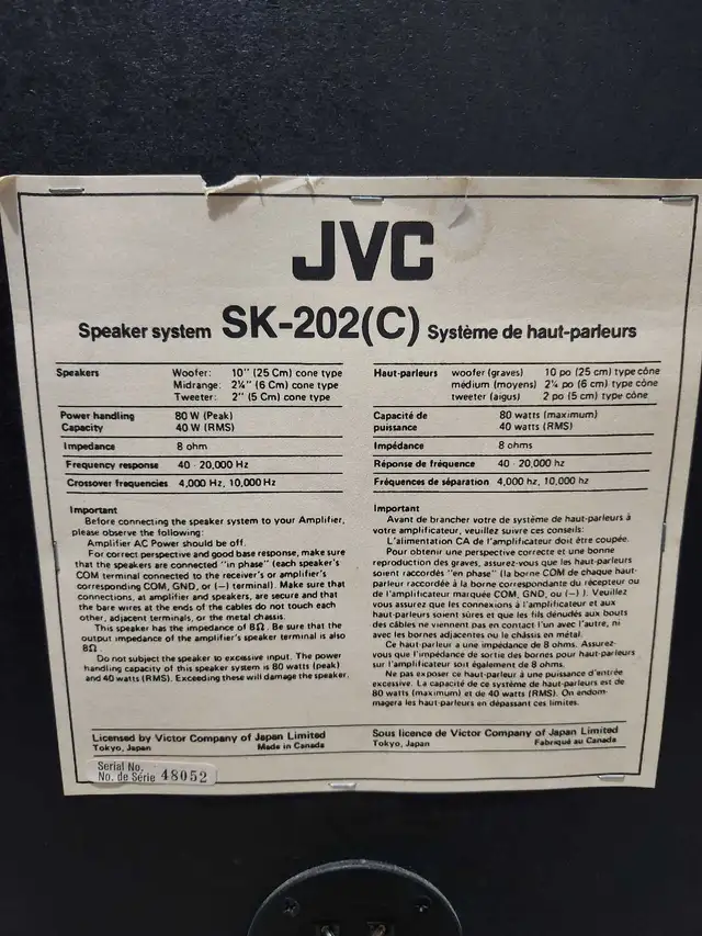 JVC - Turntable Receiver Stereo System in Stereo Systems & Home Theatre in Edmonton - Image 11