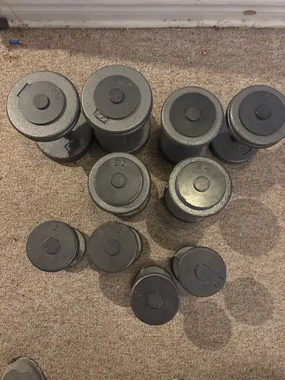 dumbell set (10 Dumbells), View more