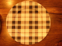 Plaid Charger Plates