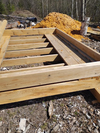 Floor system for shed or bunky