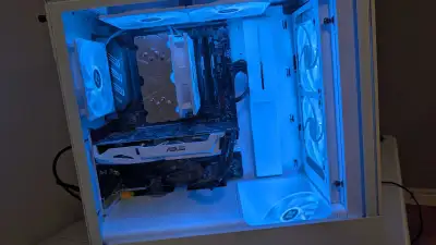 White/Black gaming PC, View more