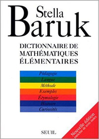 Dictionnaire de mathématiques élémentaires nouvelle éd par Baruk