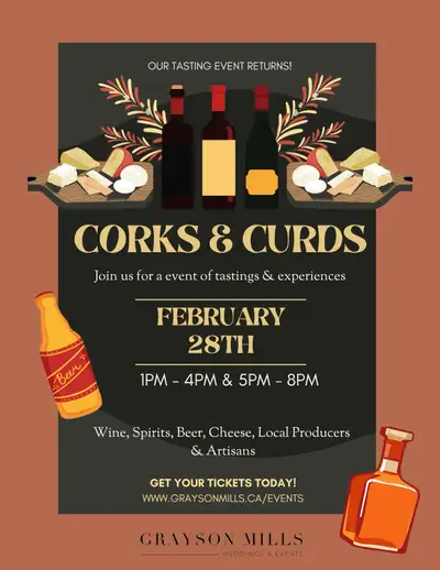 Corks & Curds tasting experience in Stratford, ON, View more