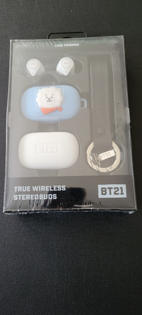 BTS BT21 TRUE WIRELESS STEREO BUDS BLUETOOTH - RJ VERSION