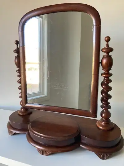 Barley Twist Dresser Mirror with Secret Compartment, View more