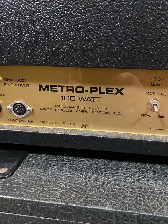METROPOULOS  METRO-PLEX 100 in Amps & Pedals in West Island - Image 3