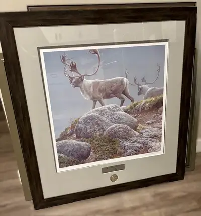 Robert Bateman Print. George River - Caribou, View more