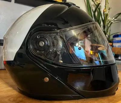 Shoei Neotec II LE helmet (size L) in rare black and white colour combo. Was rarely used before I ha...