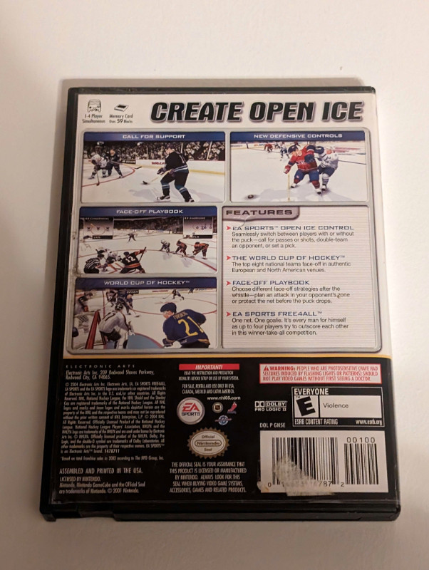 EA Sports NHL 2005 (Nintendo Gamecube) (Used) in Older Generation in Kitchener / Waterloo - Image 2