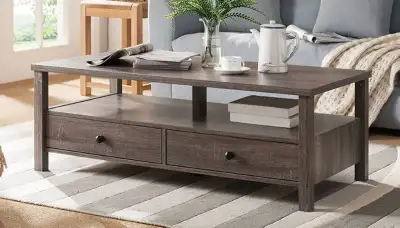 Brand New Mirror and wooden coffee table available for sale, View more